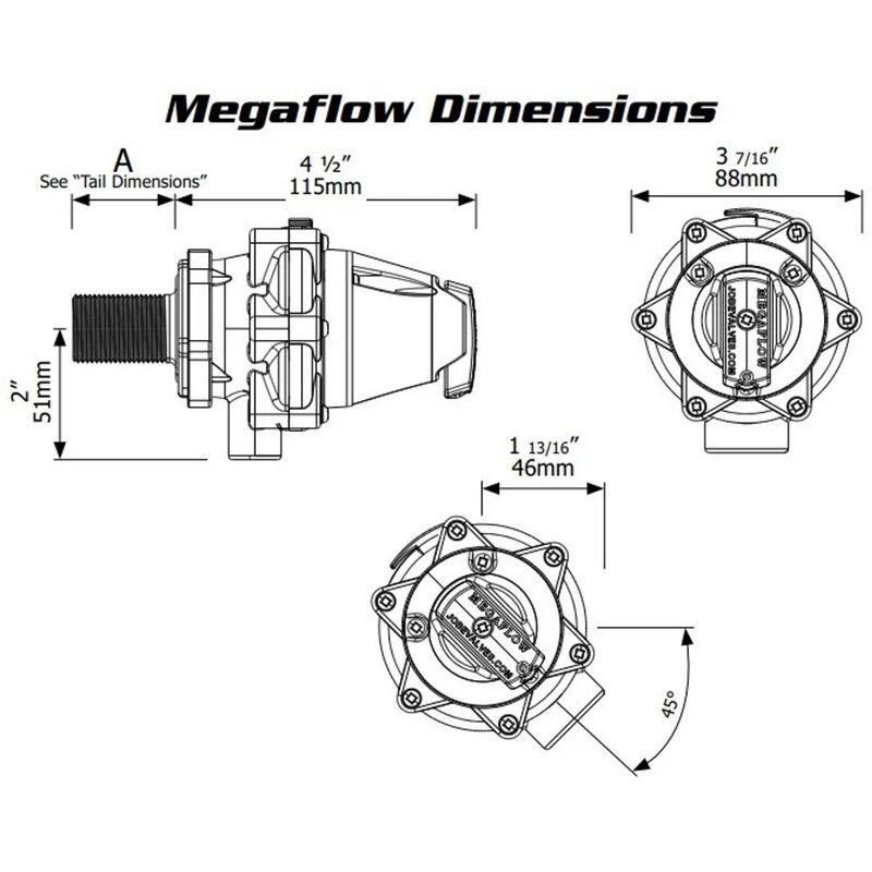 Jobe Megaflow Float Valve 25mm MFV25D