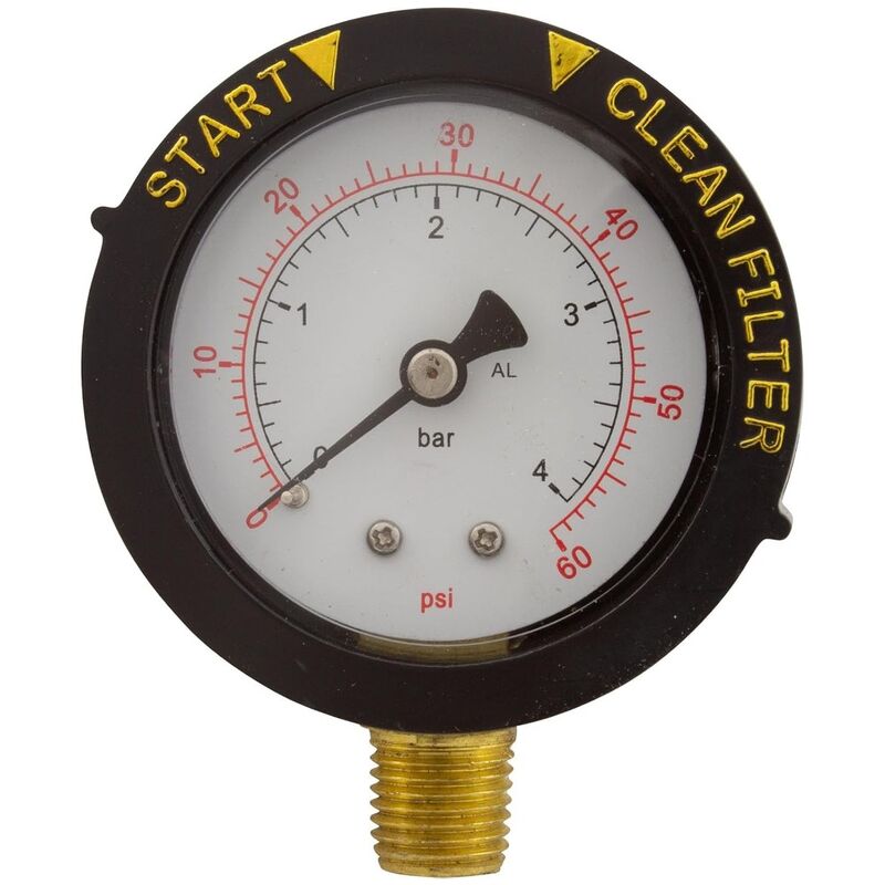 Pentair Pressure Gauge Adjustable Pointers Bottom Connection 190058