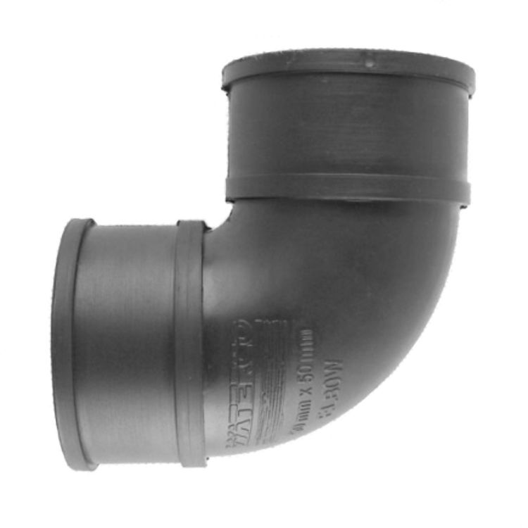 Waterco Rubber Coupling 40mm x 40mm Elbow 13027