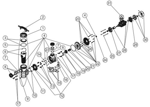 Astral Maxim Pump Parts