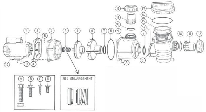 Poolrite Enduro Pump Parts