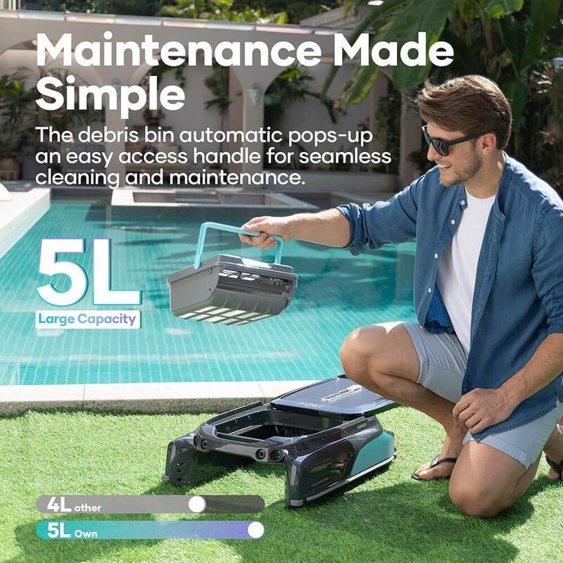 Aiper Surfer S1 Robotic Solar Powered Pool Skimmer