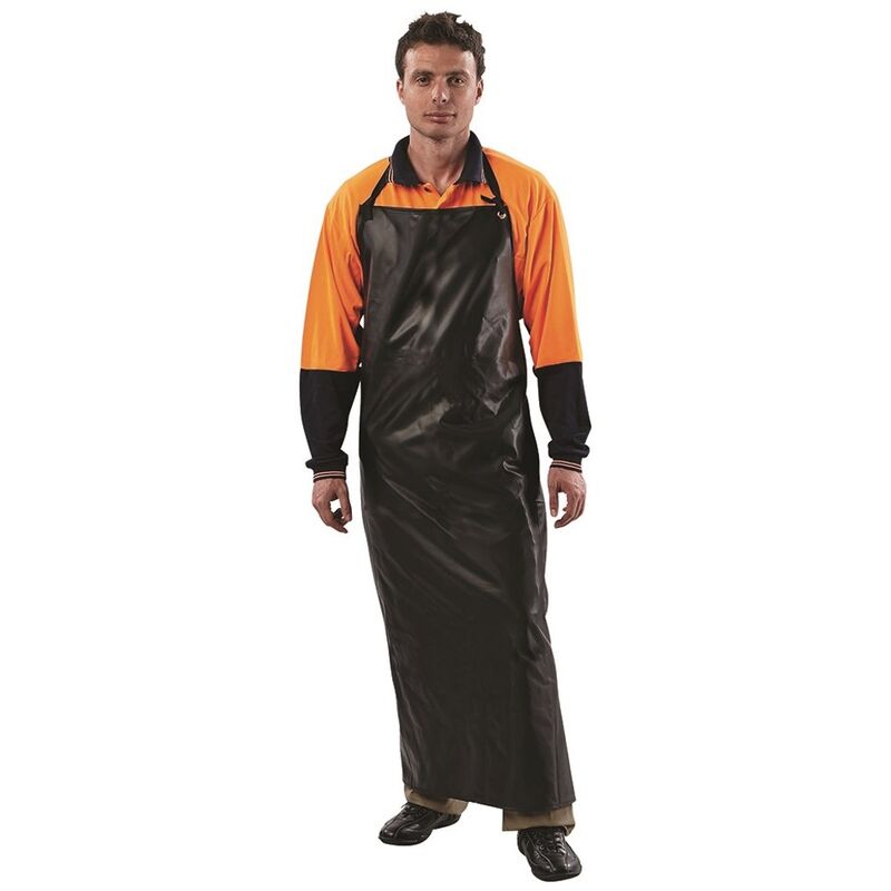 Black PVC Chemical Apron