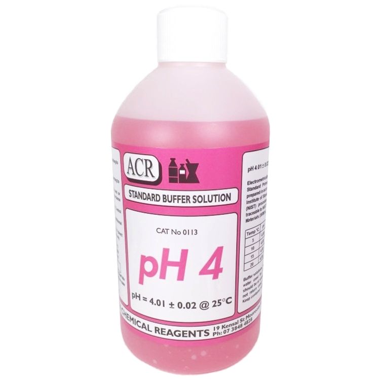 Calibration Solution Buffer pH4 Red 500ml