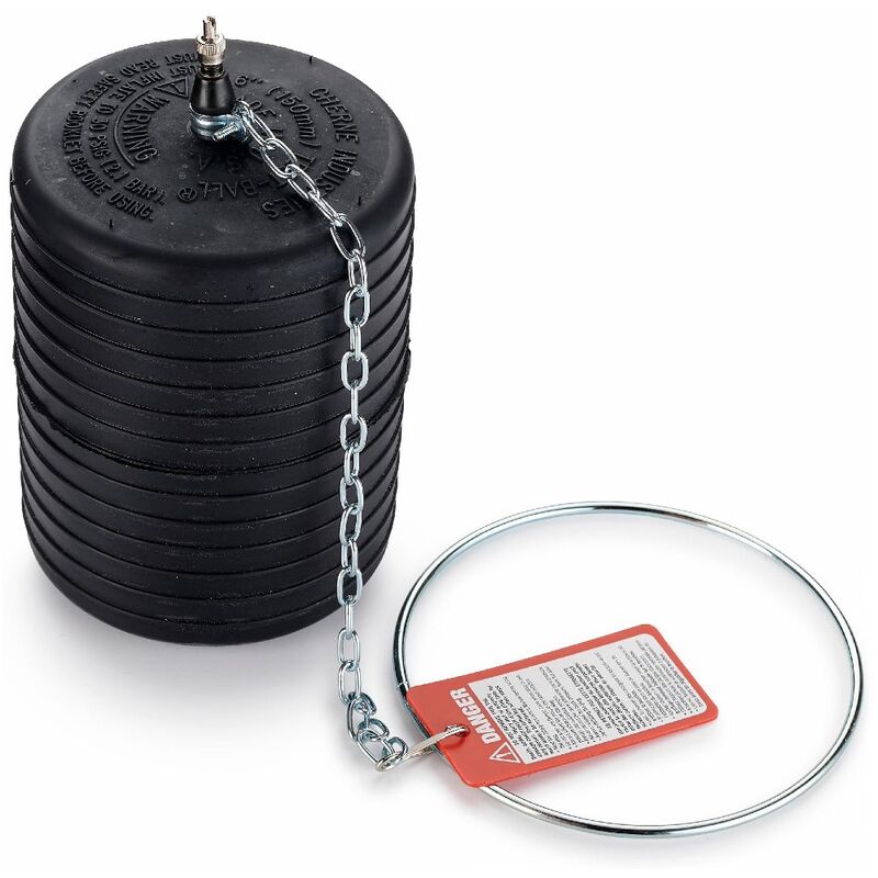 Cherne Inflatable Plug Pipe Blocking Test Ball 135mm to 160mm 270067