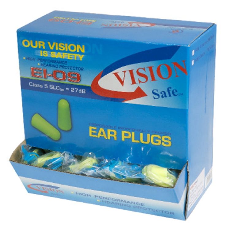 Corded Ear Plugs  Box Of 100 Pairs