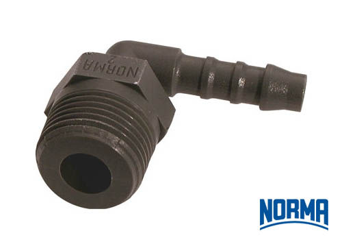 Elbow Hose Connector 10mm x 14 BSPT