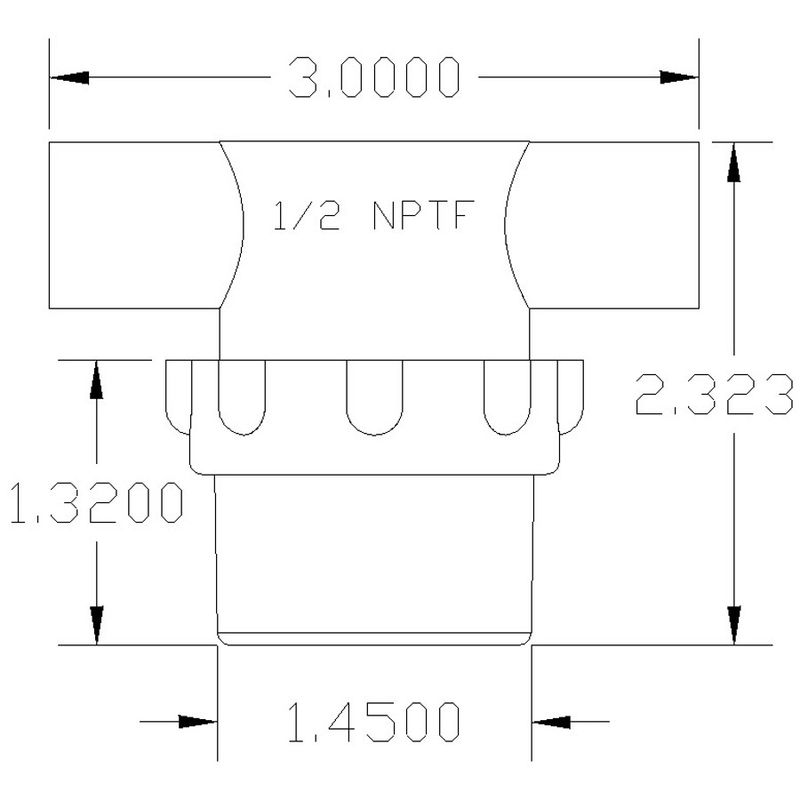 Filter Low Profile Poly Female NPT Clear Nylon Bowl Buna Red Screen