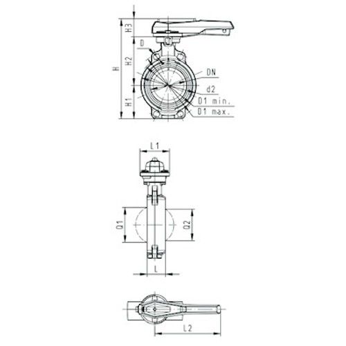 Georg Fischer GF Type 567 Butterfly Valve 80mm