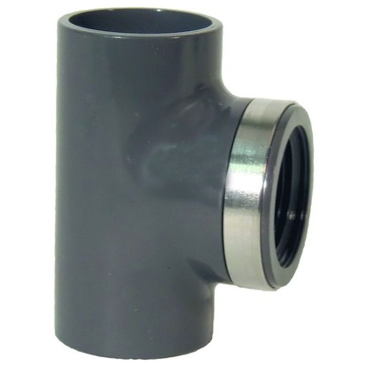 Georg Fischer PVC Adaptor Tee 90 BSP 20mm