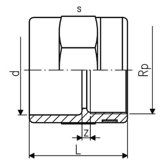 Georg Fischer PVC FI Adaptor BSP 32mm