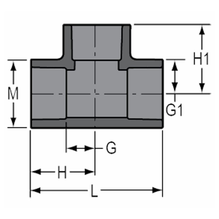 Georg Fischer PVC Tee 90 100mm