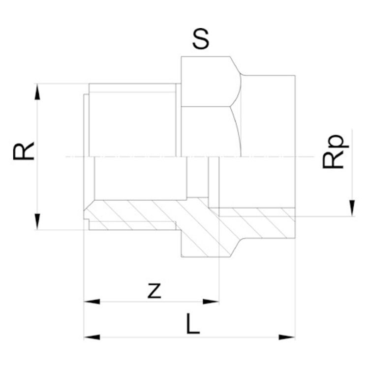 Georg Fischer PVC Threaded Reducing Adaptor BSP