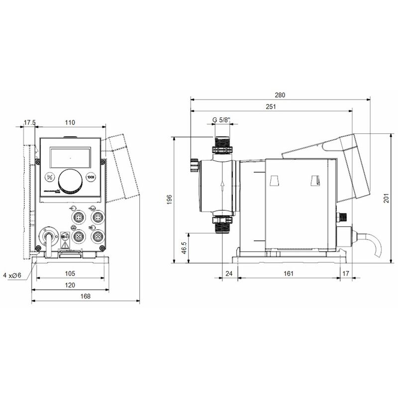 Grundfos Dosing Pump DDA177AR Manual Pulse Analog Control