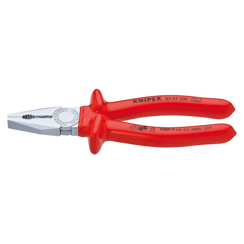 Knipex Insulated Combination Pliers 200mm 0307200
