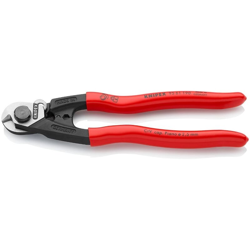 Knipex Wire Rope Cutters 190mm 9561190