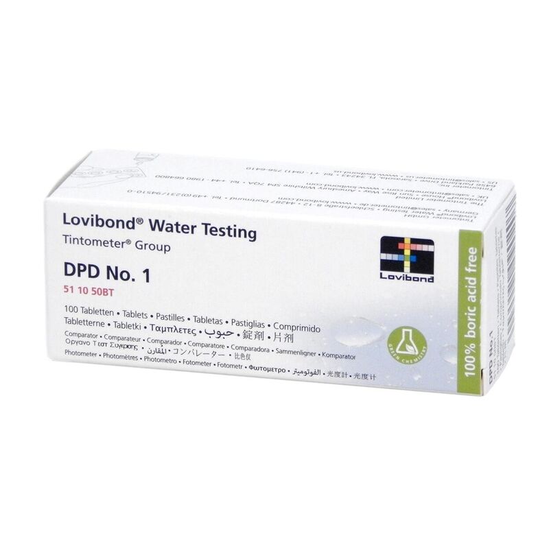 Lovibond Photometer Reagents Free Chlorine DPD1 100 Tablets