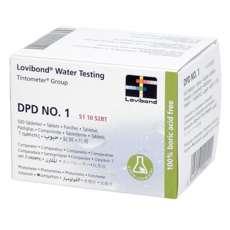 Lovibond Photometer Reagents Free Chlorine DPD1 500 Tablets