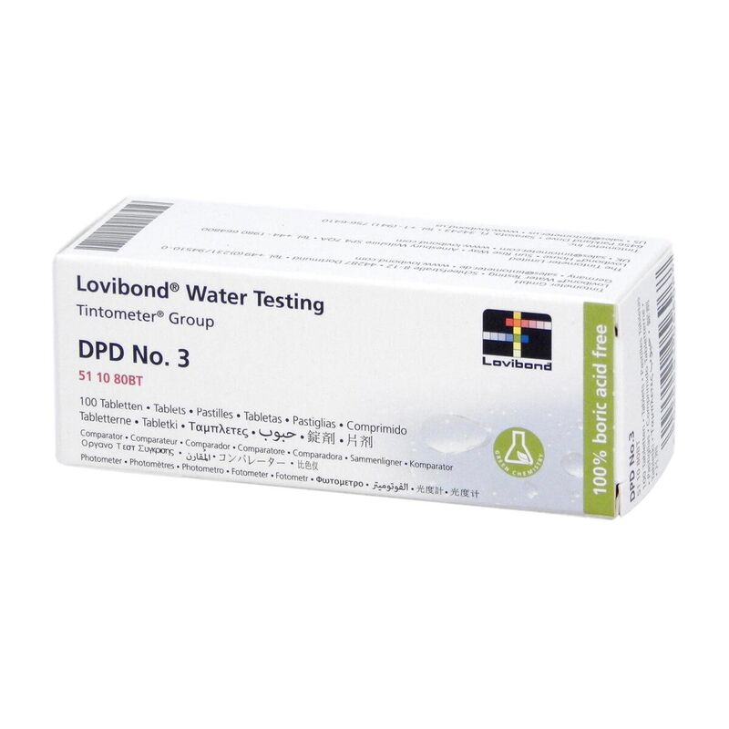 Lovibond Photometer Reagents Total Chlorine DPD3 100 Tablets