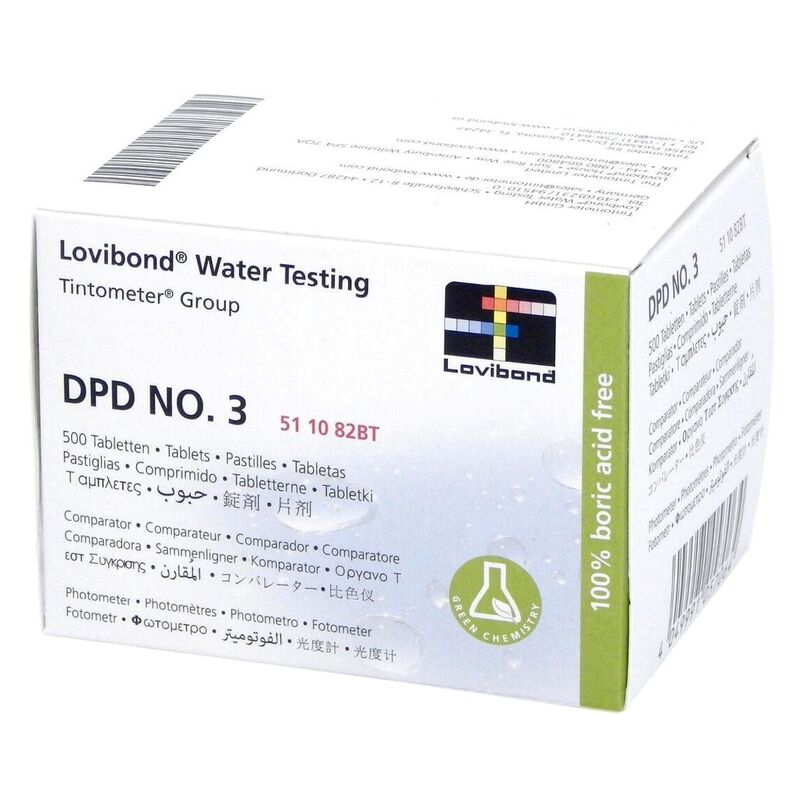 Lovibond Photometer Reagents Total Chlorine DPD3 500 Tablets
