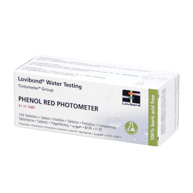 Lovibond Photometer Reagents pH PHENOL RED 100 Tablets