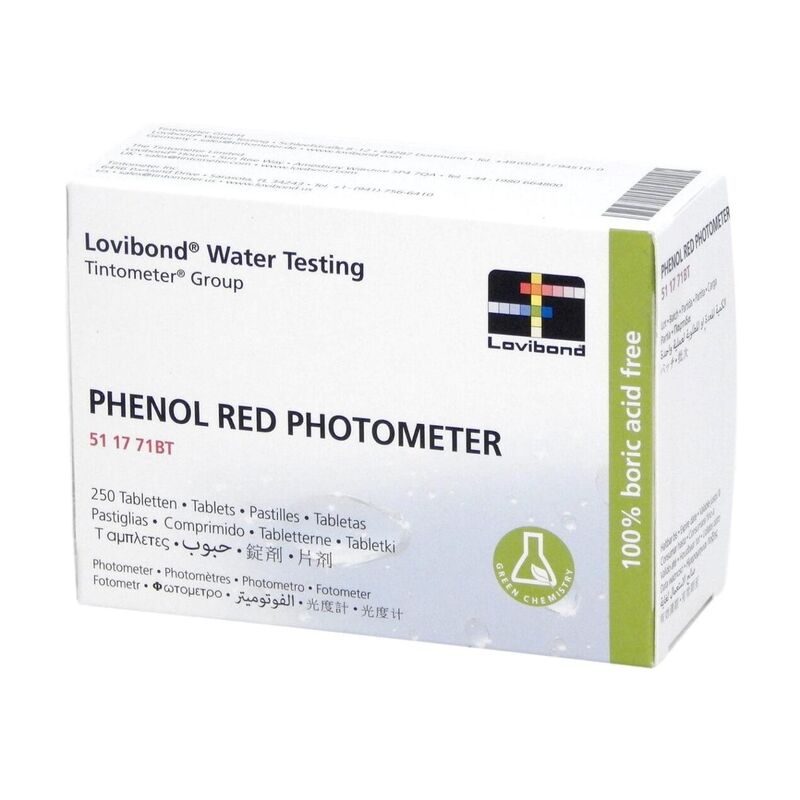 Lovibond Photometer Reagents pH PHENOL RED 250 Tablets