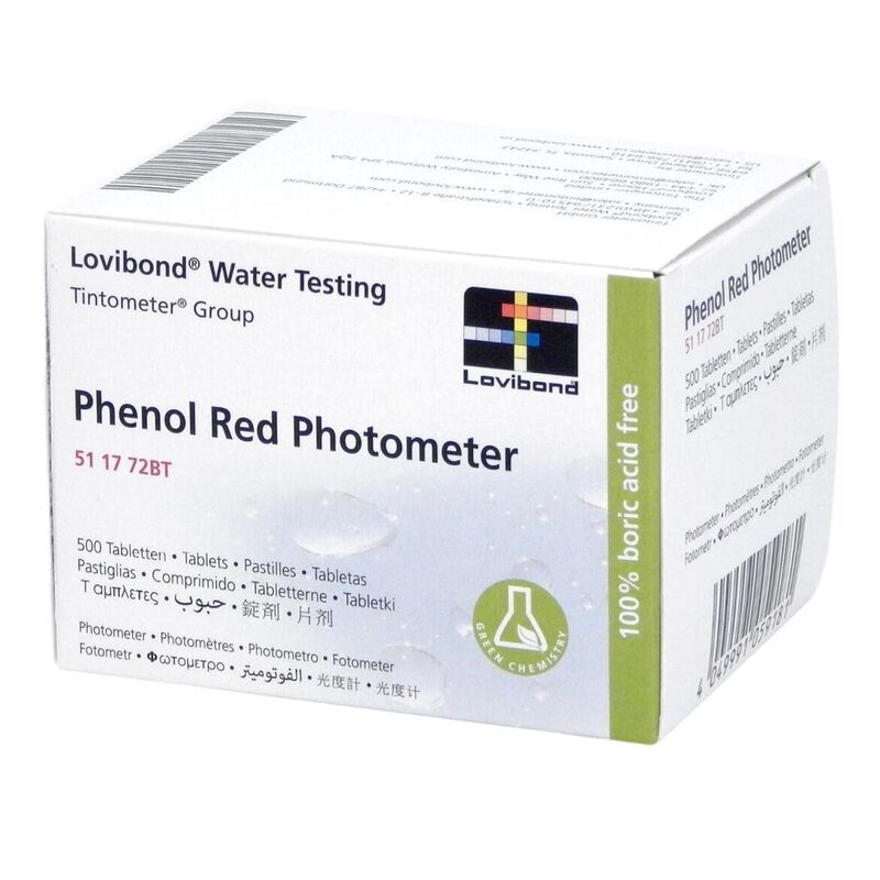 Lovibond Photometer Reagents pH PHENOL RED 500 Tablets