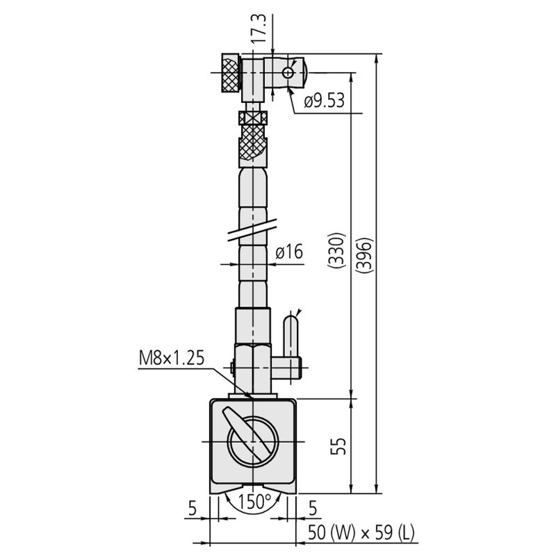 Mitutoyo Magnetic Stand Fully Flexible 7012-10