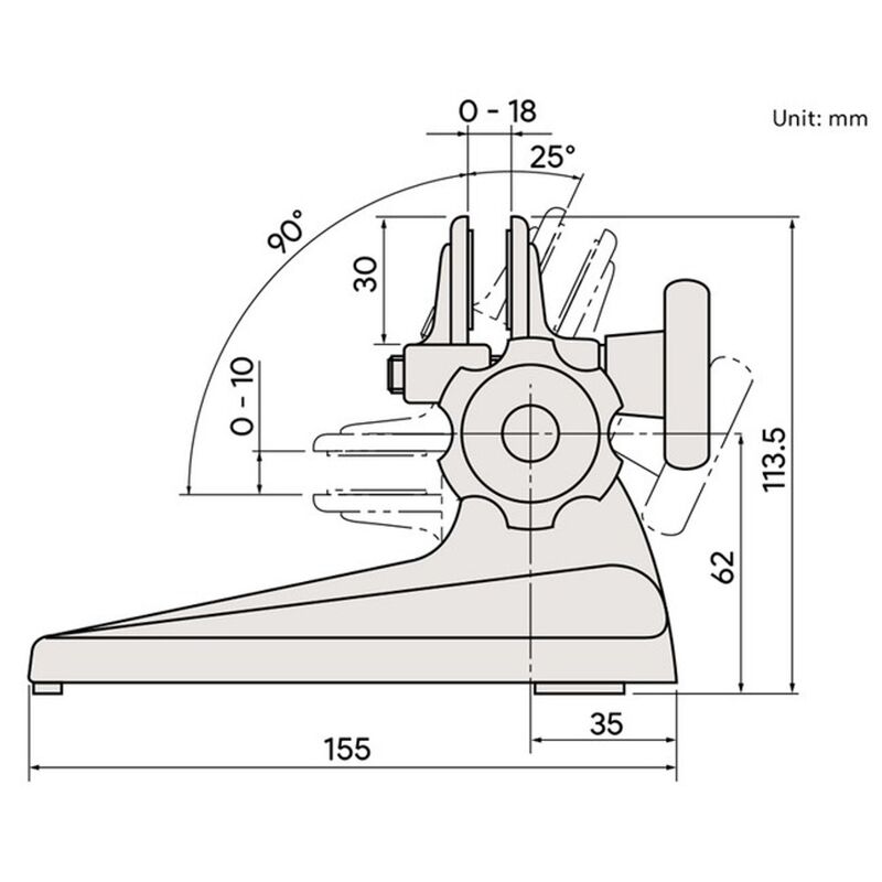 Mitutoyo Micrometer Stand Adjustable Angle 15610110