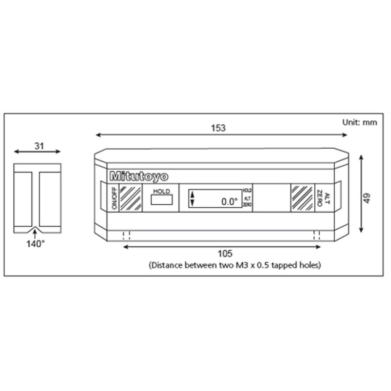 Mitutoyo Pro 360 Digital Level / Protractor 950317 AC Pools