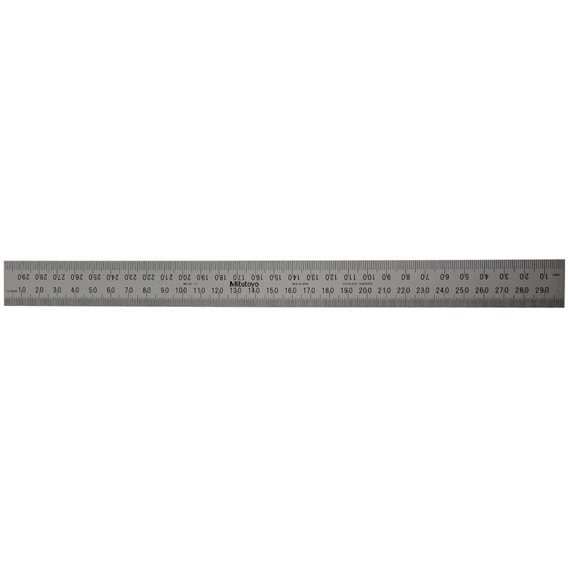 Mitutoyo Stainless Ruler 300mm Rigid 182131