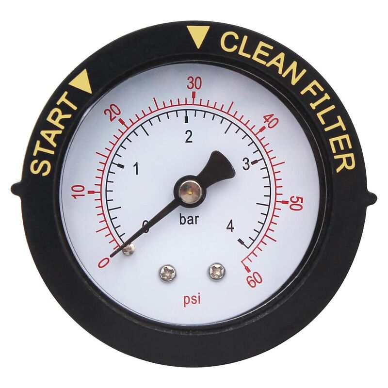 Pentair Pressure Gauge Adjustable Pointers Rear Connection 190059