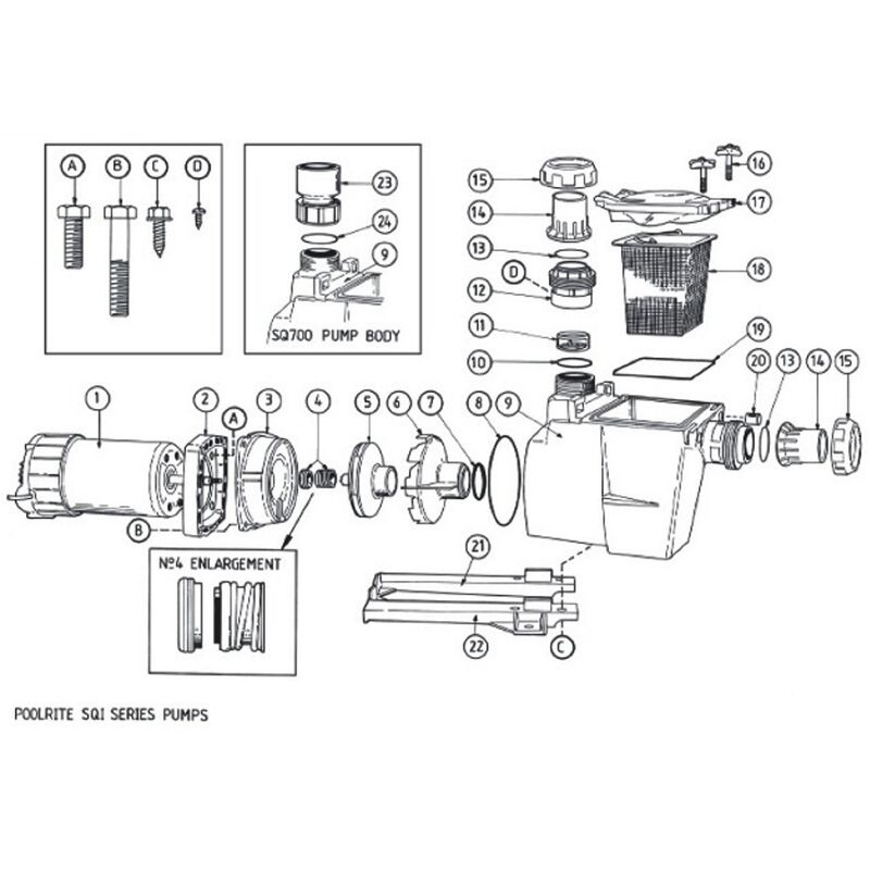 Poolrite Quietline SQI600 Pump 11kW