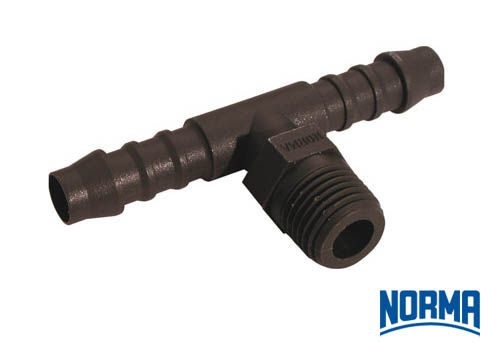 Tee Hose Connector 6mm x 14 BSPT