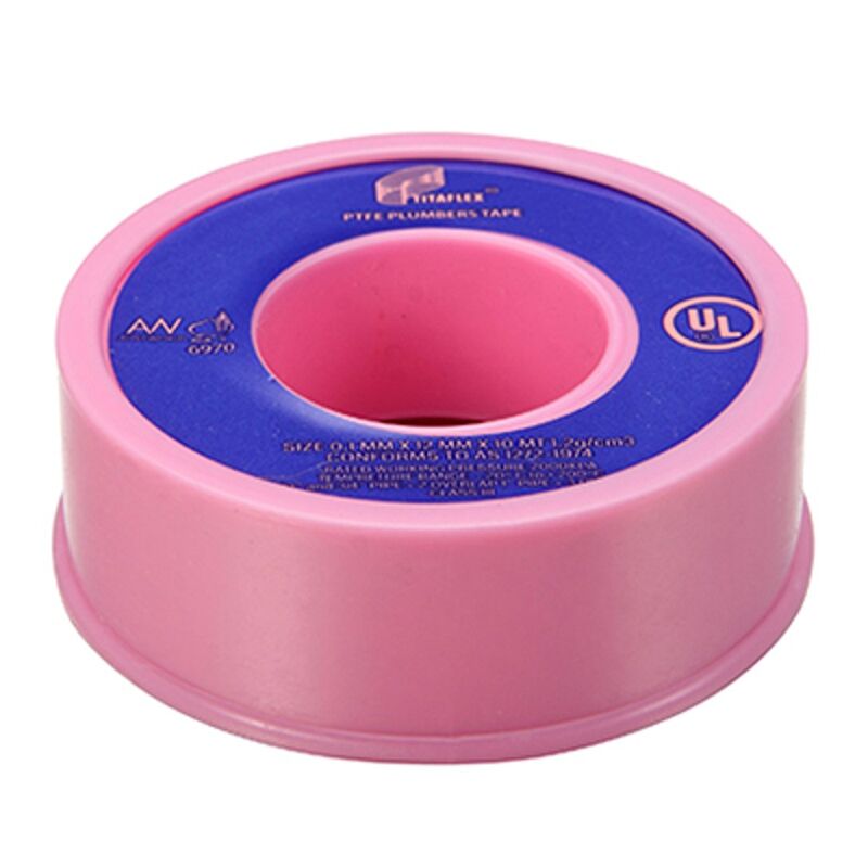 Thread Sealing Tape Teflon PTFE Pink 12mm x 30m