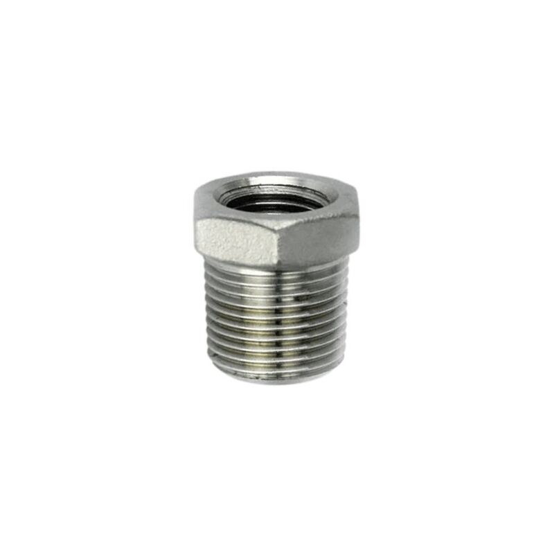Threaded Gauge Adaptor 38 BSP to 12 BSP Stainless Steel
