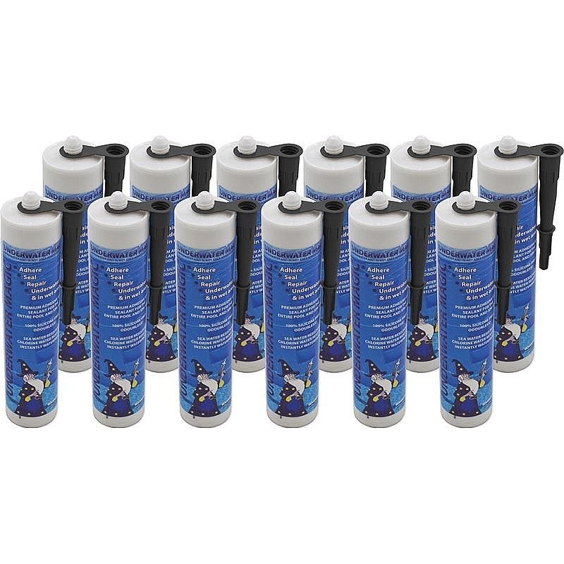 Underwater Magic Adhesive and Sealant Black 12 Pack