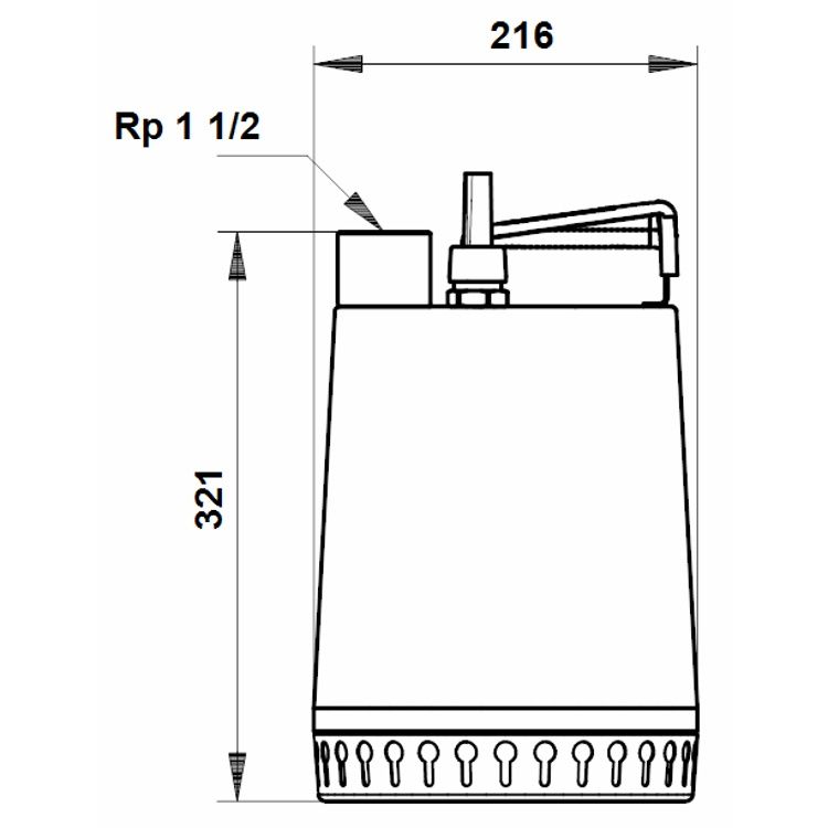 Unilift AP12 Submersible Pump 04kW