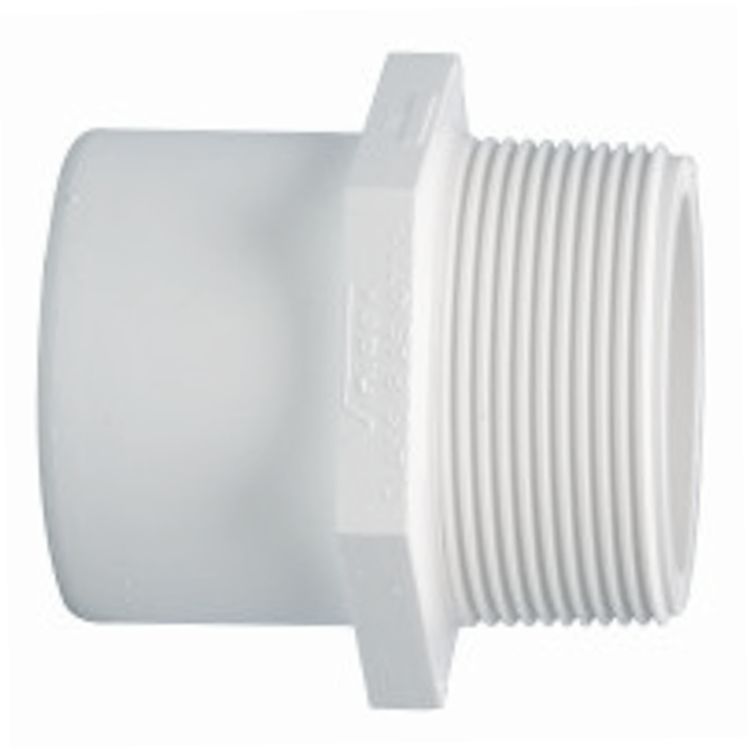 Vinidex PVC MI Adaptor BSP Spigot 25mm x 25mm