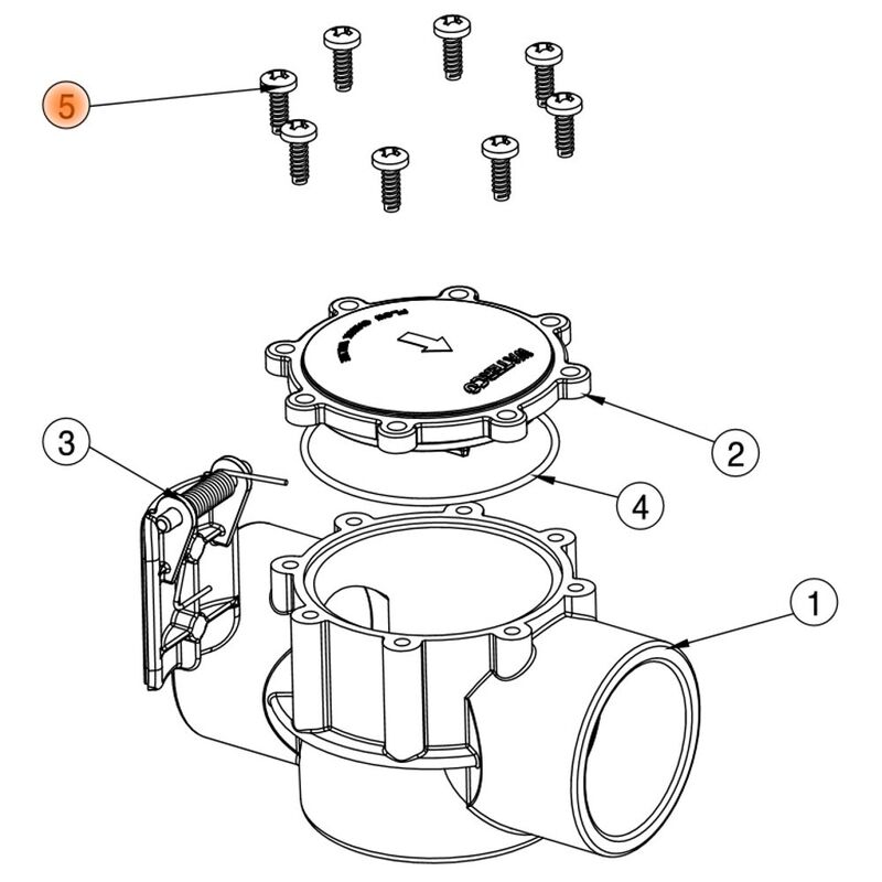 Waterco Flow Check Valve Screws 663381