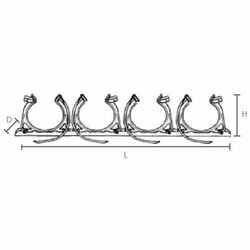 Bottlechock Cylinder Restraint Kit Suits 4 Cylinders Galvanised