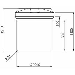 Chemical Tank 700 Litre
Translucent HDPE Supertank