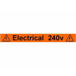 Conduit Label Electrical 240v