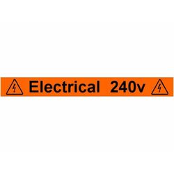 Equipment Label
Electrical 240v