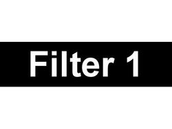 Equipment Label
Filter 1