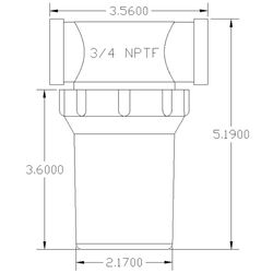 Filter Regular Poly Female NPT Clear Bowl Black SS Screen