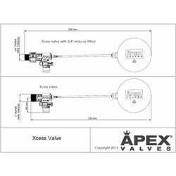 Float Valve 20mm 25mm Apex Xcess