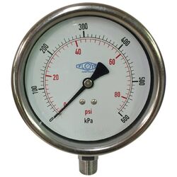 Floyd Pressure Gauge
100mm Dial - 600 kPa
(Bottom Connection)