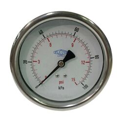 Floyd Pressure Gauge
100mm Dial - 100 kPa
(Rear Connection)