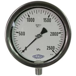 Floyd Pressure Gauge 160mm Bottom Entry 2500 kPa Stainless Steel